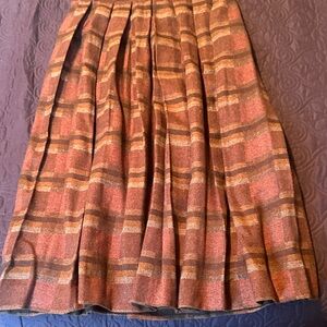 Elegant Checkered A-Line Skirt